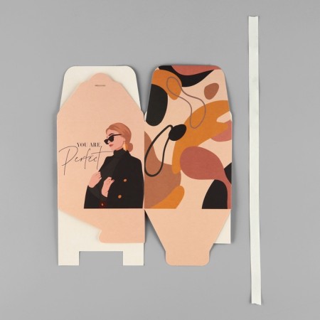 Gift folding box, packaging, Girl, 12 x 12 x 12 cm-4