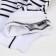 Women's socks, white/black stripes, size 25