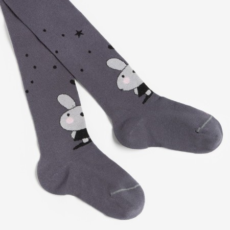 Pantyhose children, gray color, height 104-110-1