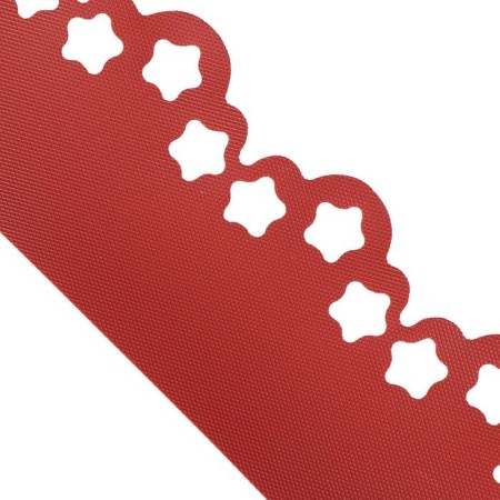 Border tape, 0.15 × 9 m, thickness 1.2 mm, plastic, curly, red, greengo-7