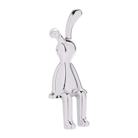 Toy on the car panel, bunnies, chrome, plastic, set 2 pcs-1