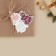 Schildik decorative for the gift "Hare at the Christmas tree", 6.3 x 7 cm, New Year
