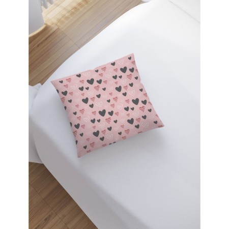 Decorative pillowcase "Assorted hearts", on a zipper, size 45x45 cm-1