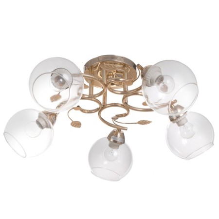 Aleste chandelier 5x60W E27 gold 58x58x23cm
