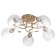 Aleste chandelier 5x60W E27 gold 58x58x23cm