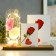 Photo frame in 2 photos 9x13, 13x18 cm with a backlight "Rosa in the flask" USB 9x25x20.5 cm