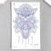 Tattoo on the body Blue "Filin Pattern" 18x11 cm