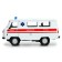 Metal machine "UAZ 3962. Ambulance", inertia, 1:24, light and sound