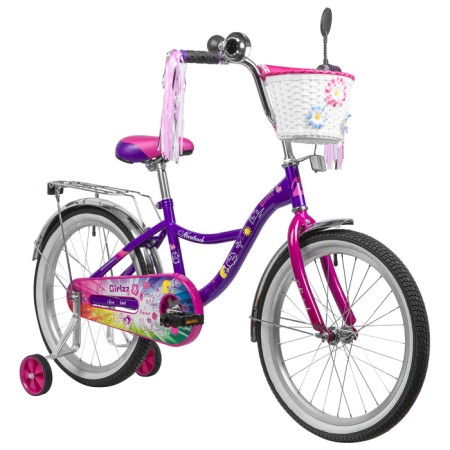 Cycling 20 "Novatrack Little Girlzz, Purple Color-1