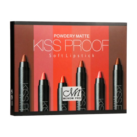 A set of 6 waterproof pencils+lip oil+sharpener-4