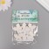Decor for the creativity of the Polystone "Butterflies" White Set 6 pcs 2.7x2.5 cm