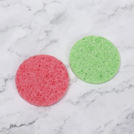 A set of spunges for washing "softness", d = 7 cm, 2 pcs, color mix-1