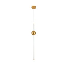 Suspension lamp ST LUCE. SL1222.213.01. Angurra. 1x18 W, LED, 4000K, 1500 LM, 12x12x90 cm, golden color