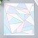 Scrapbooking paper gold "Triangles" density 180 g 30.5x32 cm