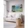 Decorative panel with photo printing "Stones on the shore", horizontal, size 100x150 cm