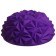 Half -sphere massage onlytop, 16x16x9 cm, purple color