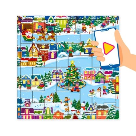 Puzzle with augmented reality “Happy New Year!”, 23 details