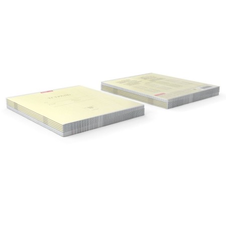 A notebook of 18 sheets in the Erichkrause “Classic”, the cover coated cardboard, an offset block, whiteness 100%, yellow-6