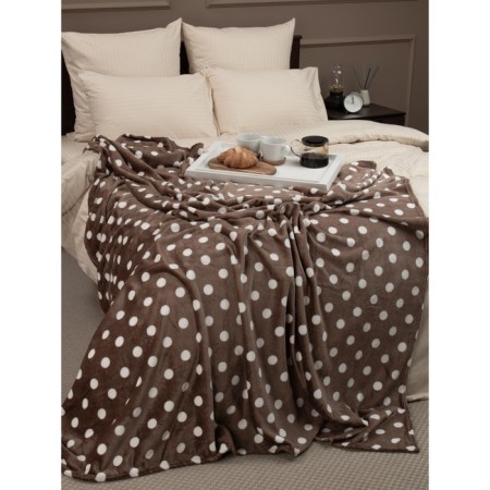 Texrepublic blanket, size 140x200 cm, brown color-9