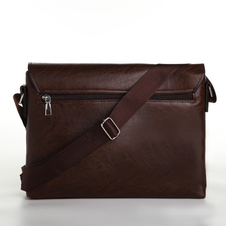 Male bag, brown color-3