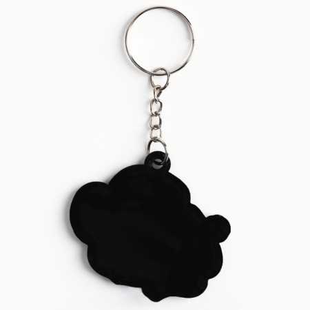 New Year keychain, for keys, rubber "New Year", mix, 4 pcs-11