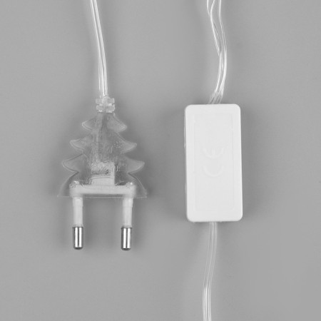 Garland “thread” 5 m with nozzles “Color Torma”, IP20, transparent thread, 20 LED, white glow, 220 V-6
