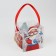 PVS gift box, Santa Claus, 10 x 10 x 10 cm, New Year