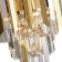 Lamp wall crystal Amman 2xe14 40W, size 13.5x23x32.8 cm, color gold