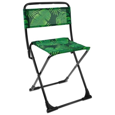 Folding stool PS3/2, 38.5 x 35 x 65 cm, tropical leaves-4