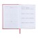 Diary of Leduced A5, 160 sheets of Escalada, solid cover of artificial leather, pancake embossing, lies, block 70g/m2, red