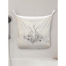 Organizer in a bathtub on the suction cups “hand in hand in life”, for storing toys and trifles, size 33x39 cm