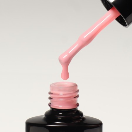Camouflage base for nails, 3 phase, 8ml, led/uv, pale pink color (017)-5