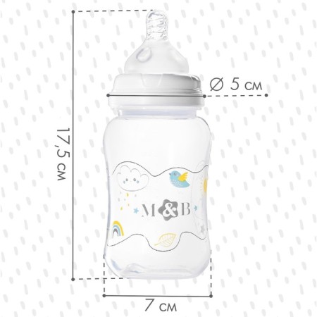 A bottle for feeding, a wide throat, from 0 months, 270 ml.-1
