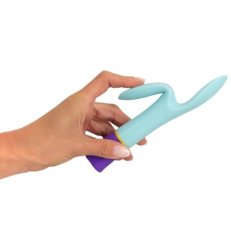 Bunt vibrator. Double, 18.2 cm, blue-1