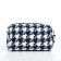 Cosmetic bag with lightning, white/blue color