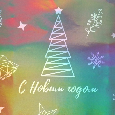 Holographic package "Gift", Ml 23 x 27 x 11.5 cm, New Year-3
