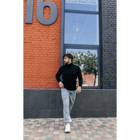 Jumper male ise, size 58, black color-8