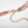 Piece "chain" three threads, color pink gold, 66 cm