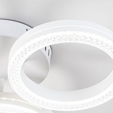 Ceiling light ESCADA, 10282/3LED. 1x45W, LED, 3372LM, 3000/4000/6000K, 440x440x100 mm, white color-4