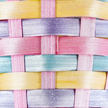 Wicker basket 13x9/32 cm, multi -colored, bamboo-3