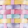 Wicker basket 13x9/32 cm, multi -colored, bamboo