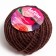 Yarn 100% juts "Softino Jute Colored" 50m ± 2m chocolate 50 g