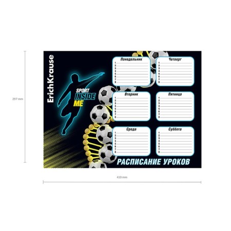 Schedule A3, Erichkrause "Sport DNA", coated cardboard