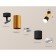 AMBRELLA LIGHT, TECHNO, XM6302012, GU5.3, color black sand, black polished gold, yellow polished