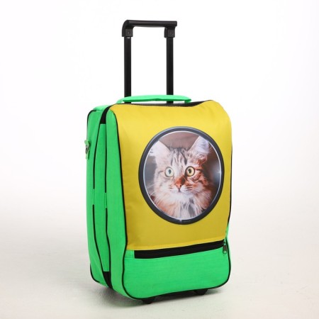 Baby suitcase 32 l (s), lightning department, green/yellow color-1