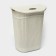 Besnaya basket with a lid "Knitting", 55 l, 45 × 36 × 57 cm, color white rattan