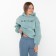 Women's trousers are laid down, sea wave, size 44