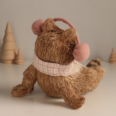Decor "Steep raccoon in headphones" 17.5x21x18 cm-1