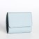 Women's wallet on the button, blue color