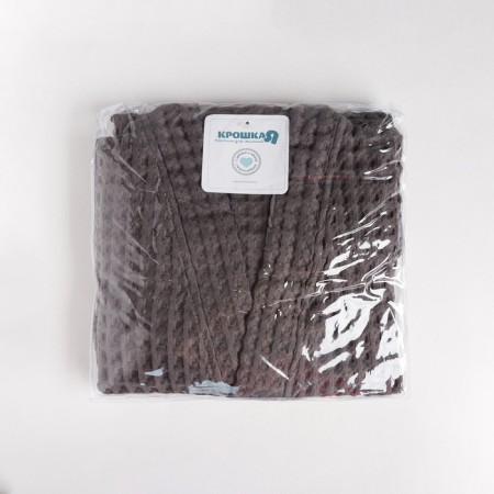 Waffel Baby Broke I "BOHO" size 34 (122-128 cm) color is light gray, 100% cotton 290 g/m2-10